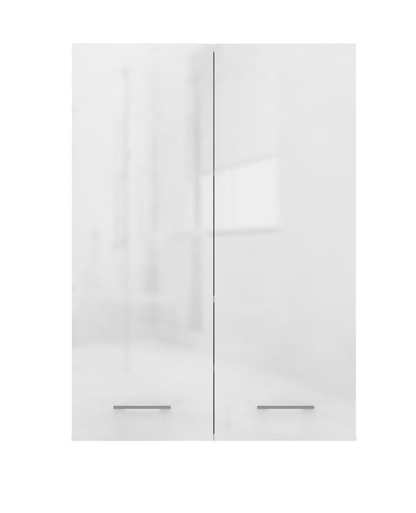 Topeshop POLA MINI DD Bathroom Storage Cabinet White Gloss - Over Washing Machine