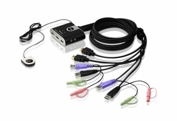 ATEN CS692 KVM/Audio Switch - 2 x KVM/Audio - Desktop