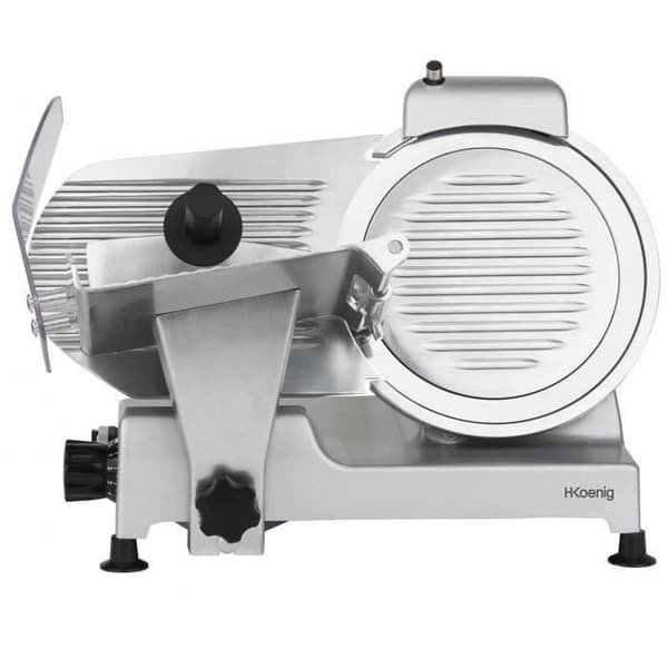 H.Koenig Meat Slicer - MSX252 - 25 cm Blade - Adjustable Thickness 0-12 mm
