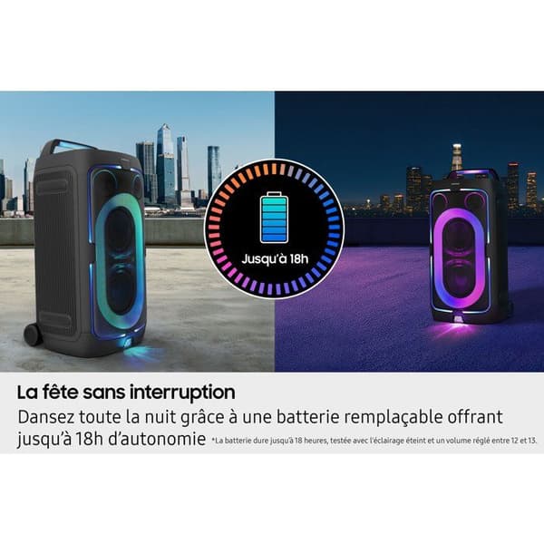 SAMSUNG Speaker - MX-ST50F/XE - 240W - Bluetooth - 18h Battery - Black