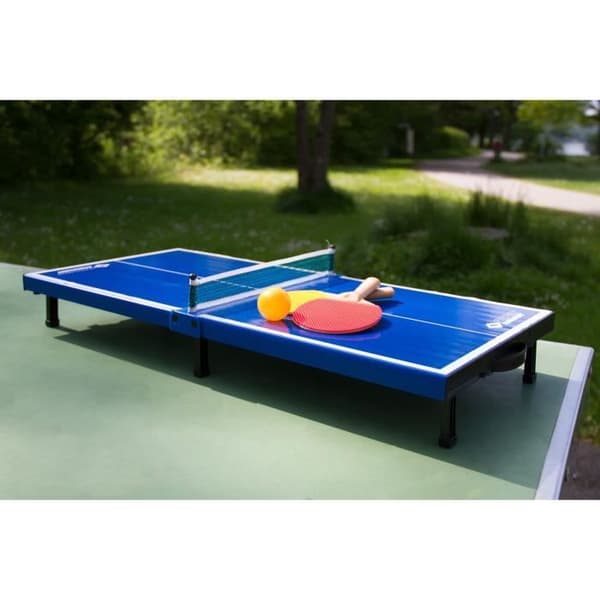 SCHILDKRÖT Mini Ping Pong Table Set - 68x33x9 cm - 2 Mini Rackets