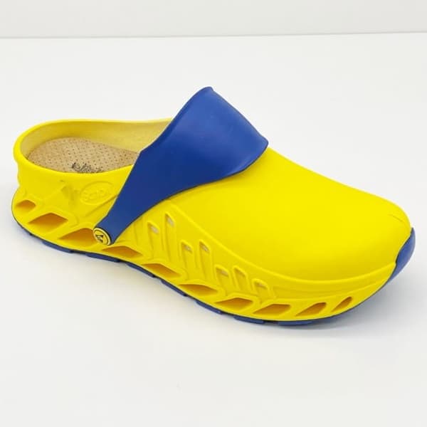 Scholl Evoflex Unisex Clogs Yellow Size 38