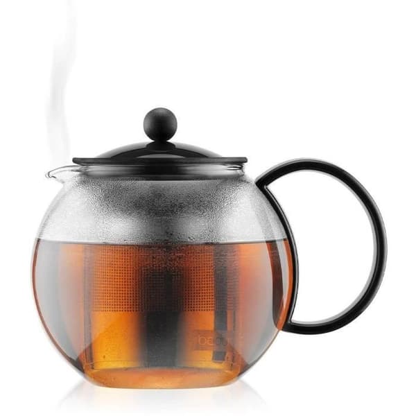 BODUM Plunger Teapot - ASSAM - Plastic lid - Stainless steel filter - 1.0 L