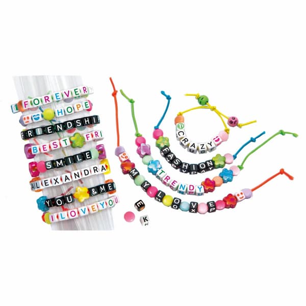 Clementoni Crazy Chic Message Bracelets - Craft Set for Ages 7+
