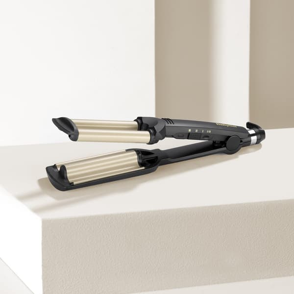 BaByliss EasyWaves Texturizing Iron Warm Black Silver 70.9 1.8m C260E