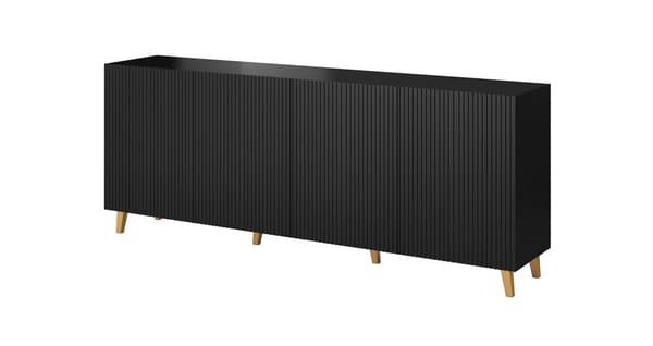 PAFOS Commode 200x42x82 Black Matt