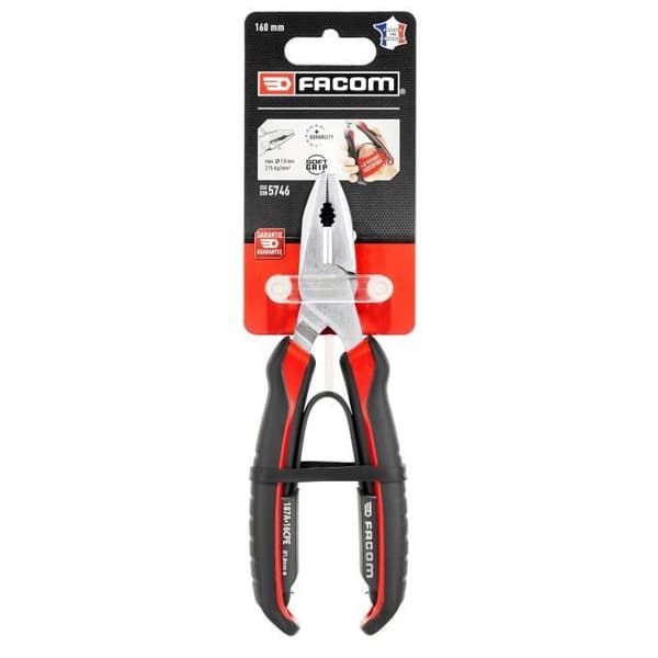 FACOM Universal Pliers - 187A.16CPEPB - Universal - Red - 160 mm