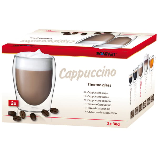 Scanpart Cappuccino Thermo Glasses 30cl - 2 Pieces