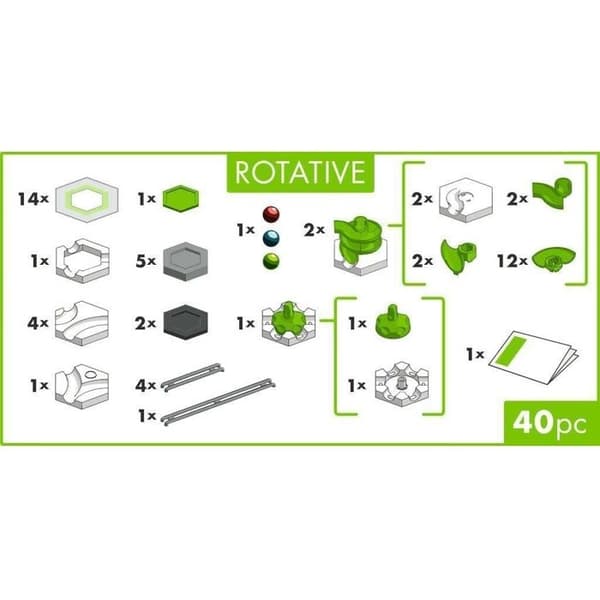 Ravensburger - Gravitrax Construction Set - GO Rotating - 40 Pieces - Ages 8+