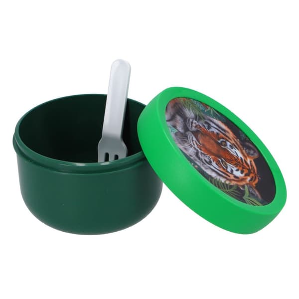 Mepal Campus Fruit Box 300 ml Green with Tiger Design