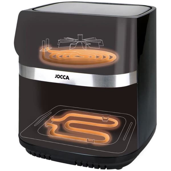 JOCCA Air Fryer - 2352 - 9 L - 2 Heating Elements 30.5x38.5x35