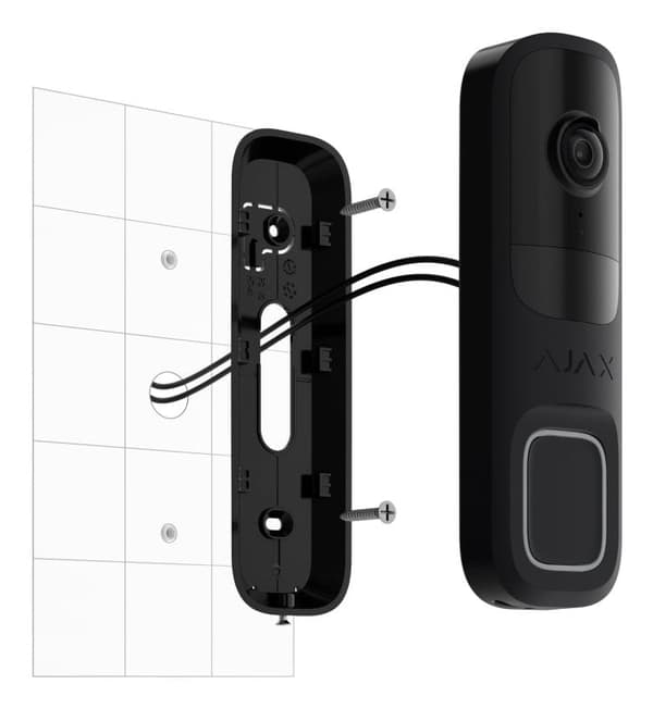 AJAX DoorBell Wireless Video Intercom (black)