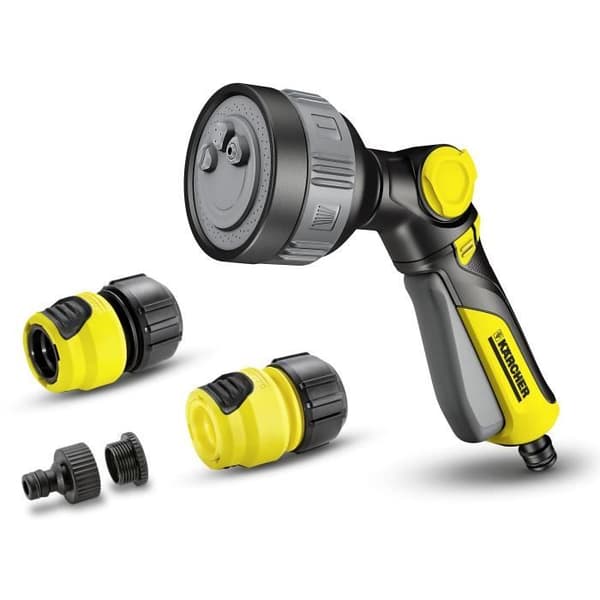 KARCHER Multifunctional Spray Gun Kit - 4 Spray Patterns - Universal Plus Connector - G3/4 Tap Connector