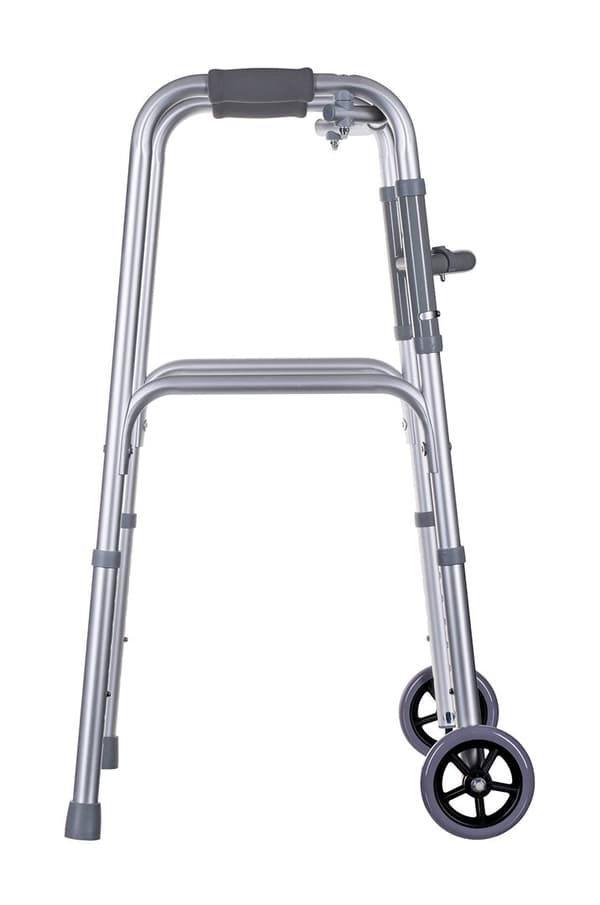 AIV Aluminium Tri-Functional Walker - Lightweight, Height Adjustable, Ergonomic Handles