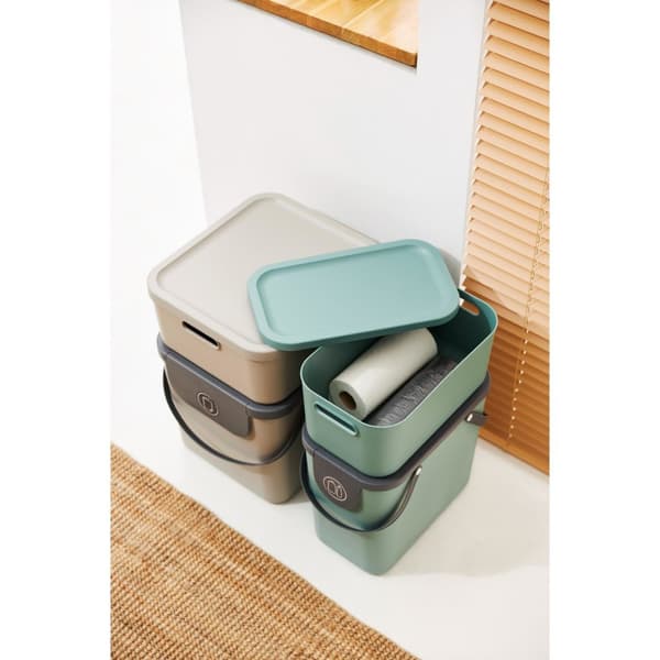 Rotho Albula Storage Box 12 L Mistletoe Green
