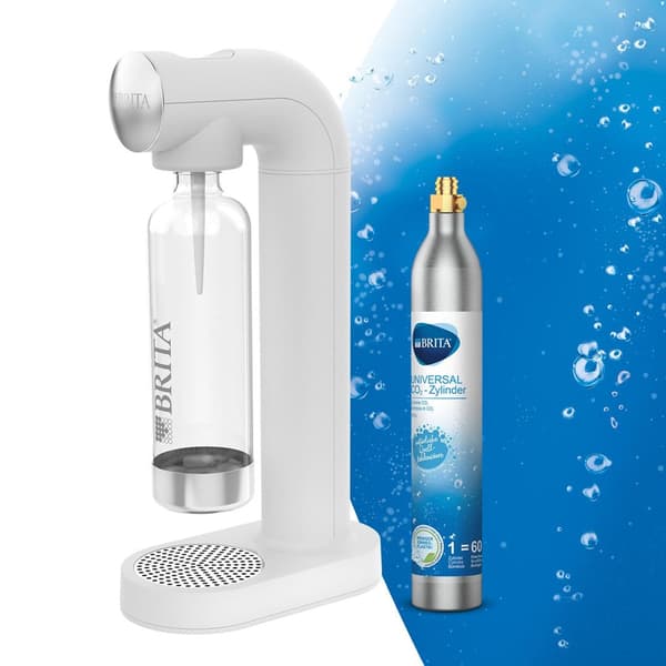 BRITA SodaONE White Soda Maker with 1L Bottle