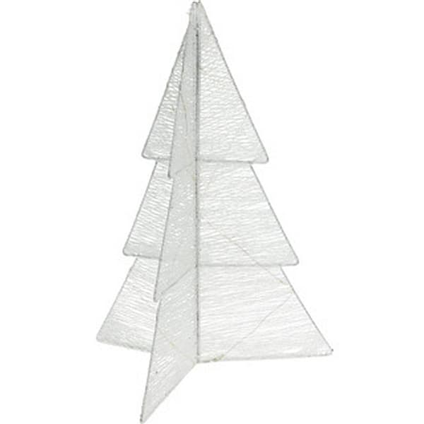 Foldable Christmas Tree with LED Timer 50 cm White