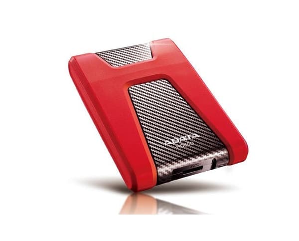 ADATA DashDrive Durable HD650 External Hard Drive 1000 GB Red