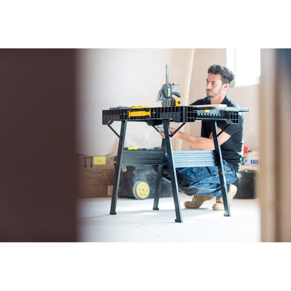 Stanley FatMax Express Folding Workbench - Robust Portable Design - 85 x 60 cm Work Surface