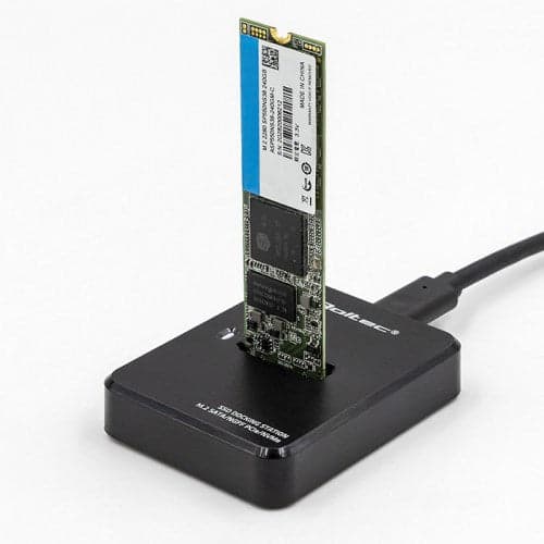 Qoltec 50313 Black M.2 SSD Enclosure