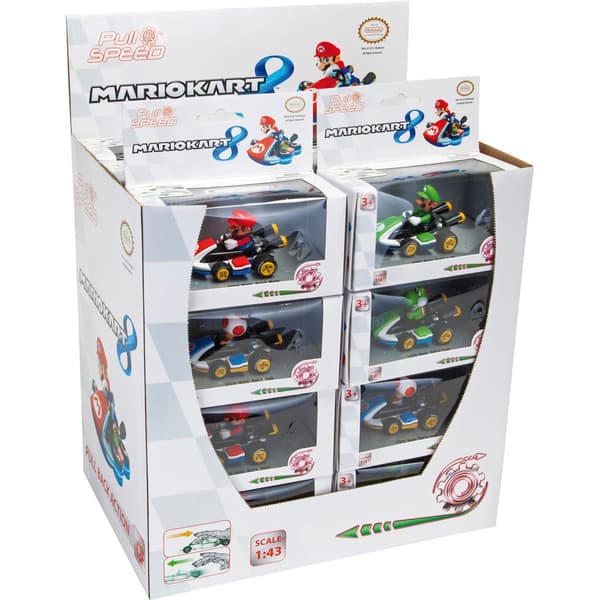 Nintendo Mario Kart 8 1:43 Scale Assorted Display 24 Pieces