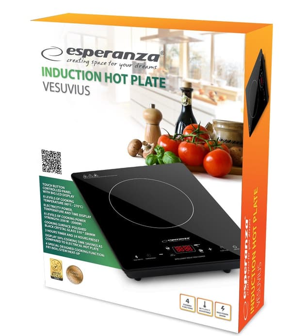 Esperanza Induction Hob 28 cm 1 Zone Countertop EKH009