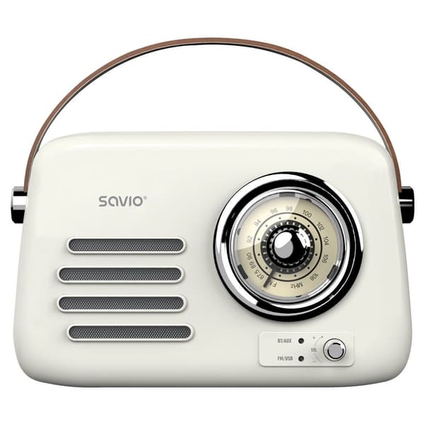 SAVIO RS-02 Portable Radio White