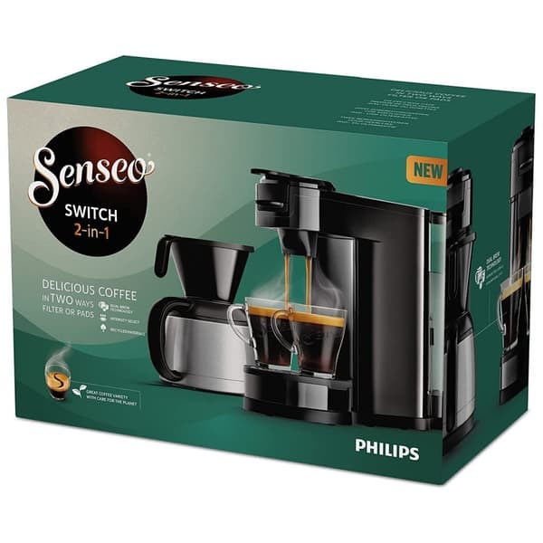 Philips HD6592/64 SENSEO Switch Coffee Machine 1450W Black
