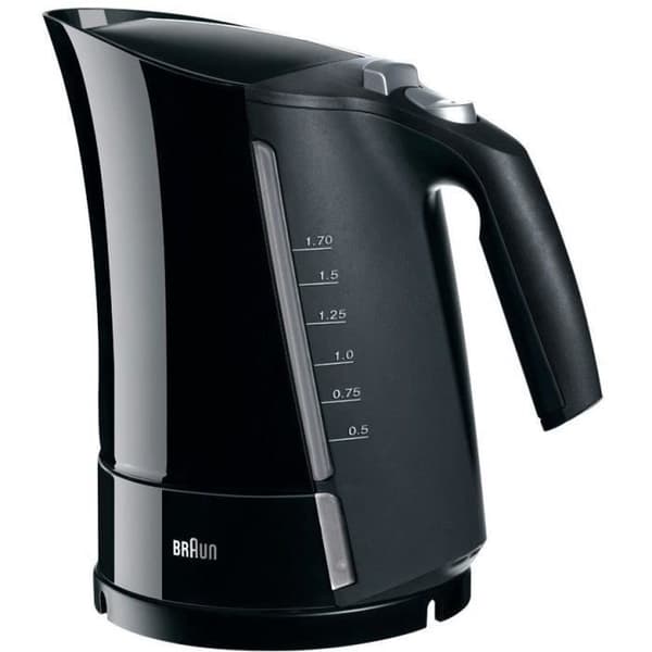 BRAUN Multiquick 5 Electric Kettle - 1.6 L - Black - Rapid Boil System
