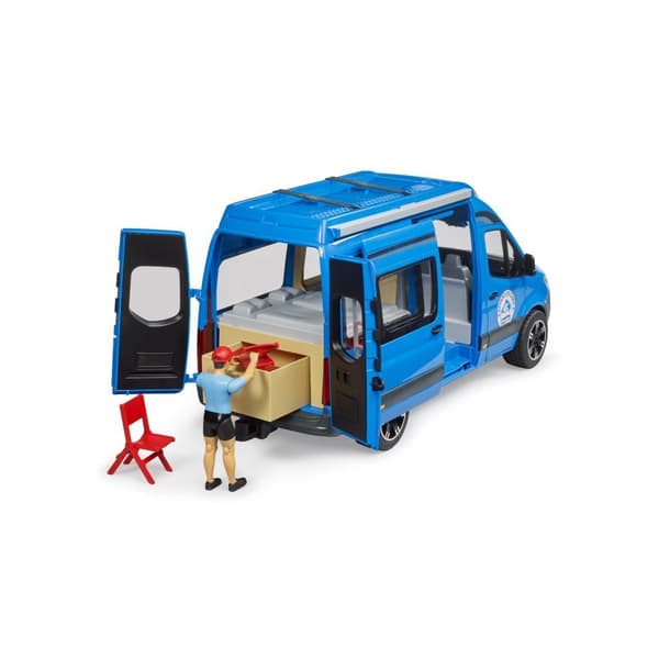 Bruder MB Sprinter Camper with Driver 02684