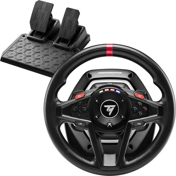 ThrustMaster T128 Wired Steering Wheel and Pedal Set for PC, Xbox One, Series S, X