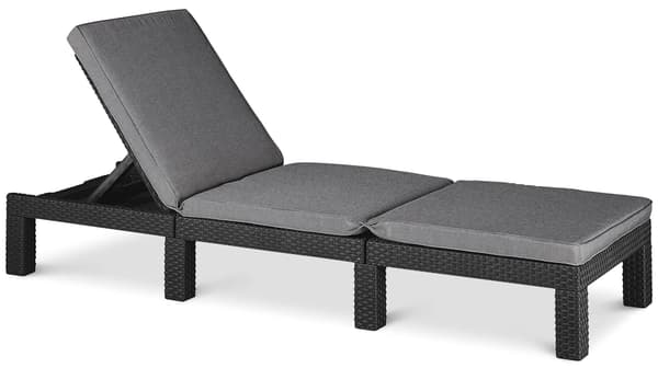 KETER Daytona Deluxe Graphite Sun Lounger
