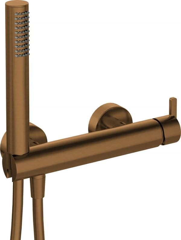 Deante Shower Tap with Shower Set Brushed Bronze