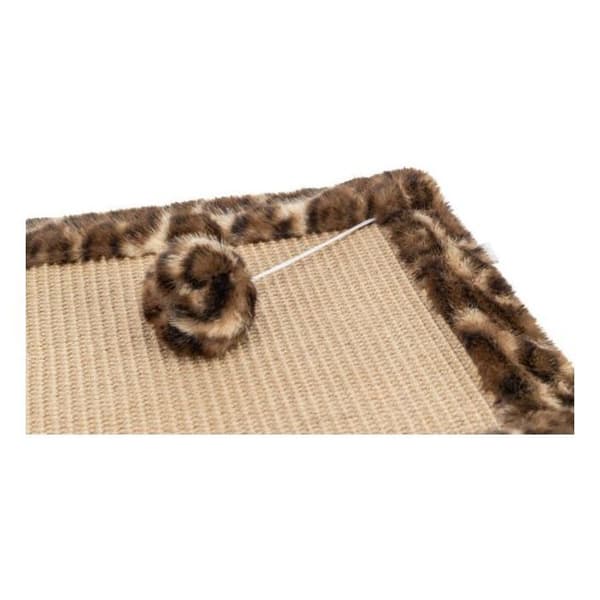 TRIXIE LEO Scratching Mat 55 x 35 cm Brown Leopard Print