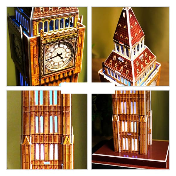 Cubic Fun 3D Puzzle Big Ben + LED Lighting 28 Pieces