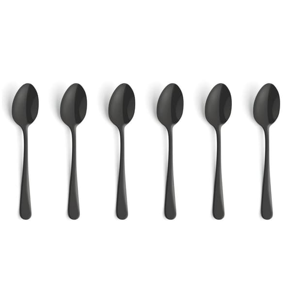 Amefa Austin Tea Spoons 6 Pieces Matte Black