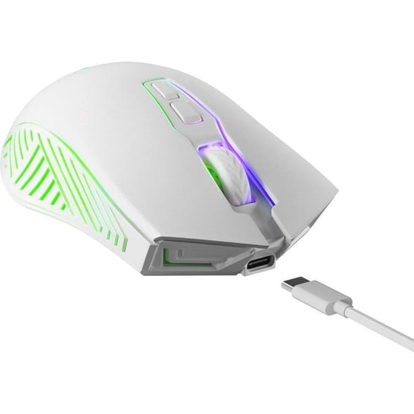 Defender Pandora Wireless Gaming Mouse White 3200dpi Rechargeable