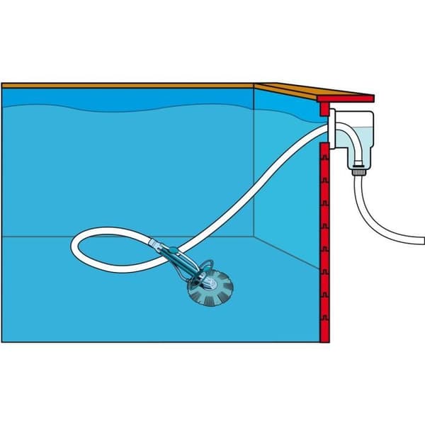 UBBINK Hydraulic Pool Vacuum Cleaner - Automatic Pool Cleaner - Bottom Cleaning for All Pools