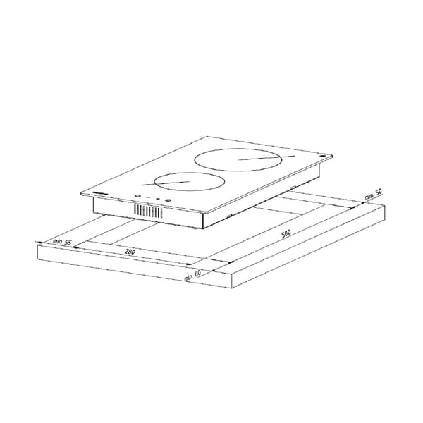AKPO PKA 30 830/2 Ceramic Hob White