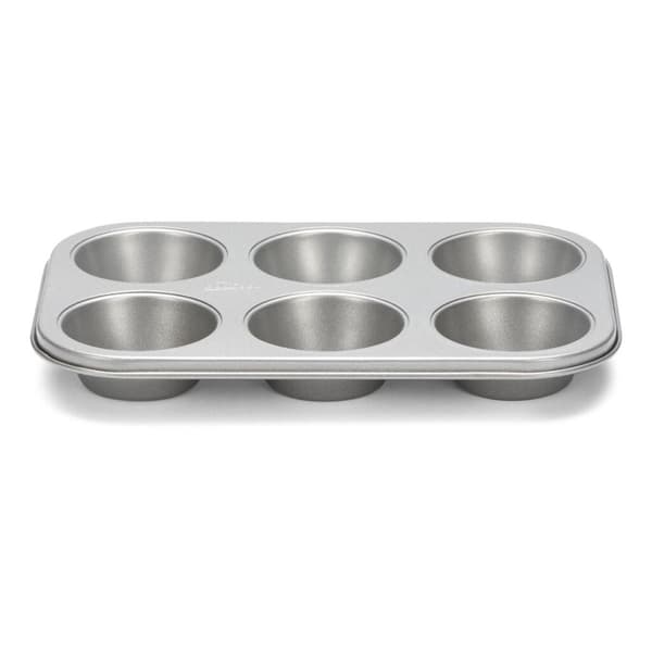 Patisse 6-Compartment Muffin Tin - Silver