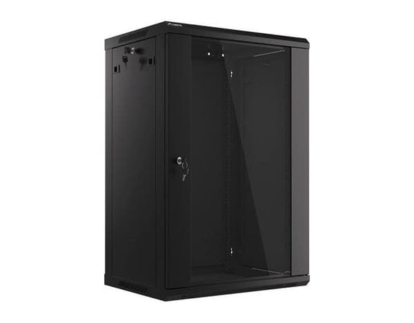 Lanberg WF01-6418-10B Rack Cabinet 18U Wall Mounted Black