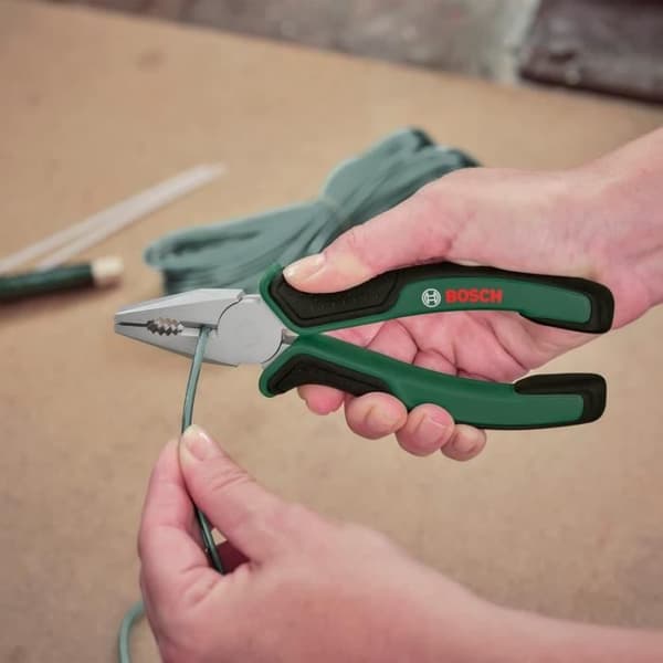 Bosch 3-Piece Plier Set - Universal, Long Nose, Diagonal Cutting