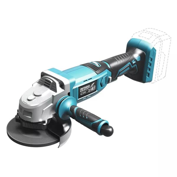 DEDRA Cordless Angle Grinder 125 mm 18V 0*Ah SAS+ALL