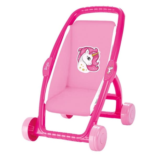 Dolu Doll Stroller Unicorn Pink for Dolls 9-15"