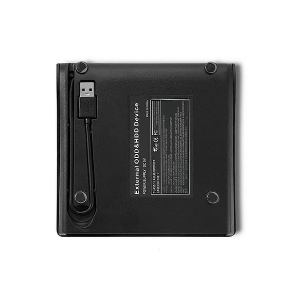 Qoltec 51857 External DVD-RW Recorder USB 3.0 Black