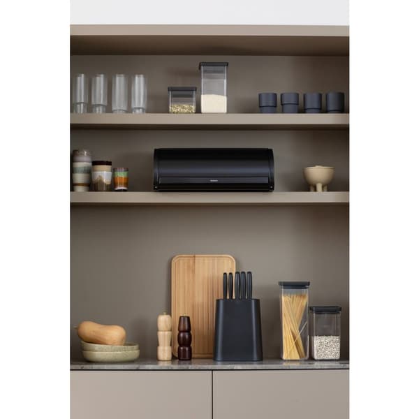 Brabantia Bread Box with Sliding Lid Matte Black