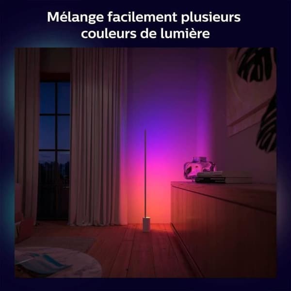 Philips Hue White and Color Ambiance Table Lamp, Gradient Signe White