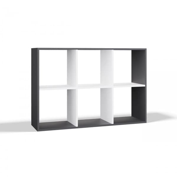 MALAX 2X3 Shelving Unit Anthracite/White - Model MALAX 2X3