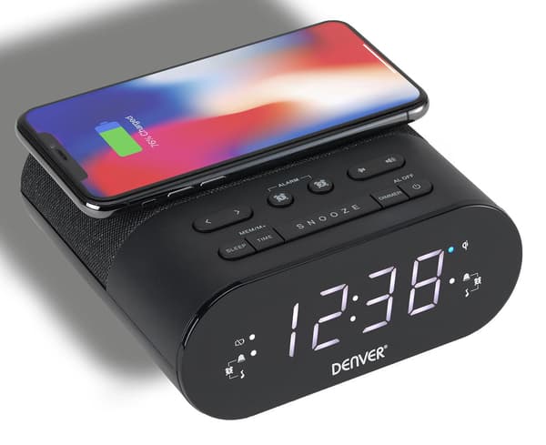 Denver CRQ-107 Digital Alarm Clock Black