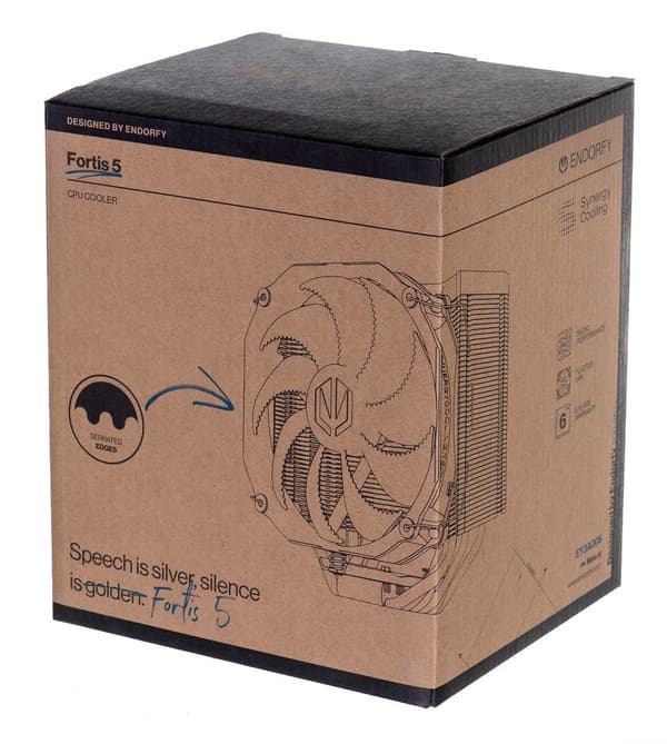 ENDORFY Processor Air Cooler 14 cm for Intel/AMD Fortis 5 Black Grey
